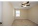Bedroom with full bed and ceiling fan at 36 Aster Ln, Pittsboro, NC 27312