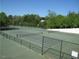 Well-maintained community tennis courts with professional surfacing and fencing at 106 Dairy Ct, Chapel Hill, NC 27516