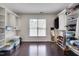 Spacious walk-in closet features custom shelving and dark wood flooring at 106 Dairy Ct, Chapel Hill, NC 27516