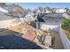 Elevated view of backyard oasis with patio and detached structure at 110 Ethans Glenn Ct, Cary, NC 27513