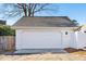 Detached two-car garage with a neutral paint and modern design at 110 Ethans Glenn Ct, Cary, NC 27513