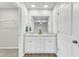 Double vanity bathroom with granite countertop at 120 Starry Sky Dr, Benson, NC 27504