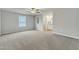 Spacious bedroom with ceiling fan and en-suite bathroom at 120 Starry Sky Dr, Benson, NC 27504