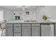 Kitchen island with double sink and granite countertops at 120 Starry Sky Dr, Benson, NC 27504