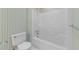 Full bathroom featuring a tub and shower combination and a toilet at 1200 Spring Valley Lake Rd, Henderson, NC 27536