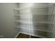 Walk-in pantry with wire shelving for ample storage at 125 Hydrangea Ln, Benson, NC 27504