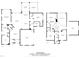 Detailed floor plan showcasing the layout of the home, including room dimensions at 128 S Clearbrook Ct, Angier, NC 27501