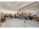 Spacious garage offering ample storage and workspace for hobbies and projects at 128 S Clearbrook Ct, Angier, NC 27501