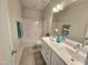 Clean bathroom with double vanity and a shower/tub combination at 1709 Chestnut Falls Rd, Wendell, NC 27591