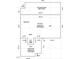 Floor plan showing the layout of the basement of a home, with dimensions at 1709 Chestnut Falls Rd, Wendell, NC 27591