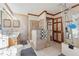 Double vanity bathroom with walk-in shower and tub at 253 Ronald Tharrington Rd, Louisburg, NC 27549