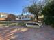 Spacious backyard with raised garden beds and brick patio at 307 Westfield Dr, Dunn, NC 28334