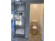 Bathroom with updated shower and toilet at 307 Westfield Dr, Dunn, NC 28334