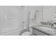Bathroom featuring a shower, a tub and modern hardware at 3400 Amelia Grace Dr # 46, Fuquay Varina, NC 27526