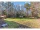 Spacious backyard with shed and playset at 405 Barewood Dr, Four Oaks, NC 27524