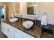 Elegant bathroom with double vanity and stone countertops at 5240 Indigo Moon Way, Raleigh, NC 27613