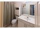 Simple bathroom with single vanity and shower/tub at 5240 Indigo Moon Way, Raleigh, NC 27613
