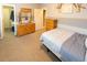 Guest bedroom with dresser and access to hall bath at 5240 Indigo Moon Way, Raleigh, NC 27613