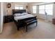 Spacious Primary bedroom with large windows and plush carpeting at 5240 Indigo Moon Way, Raleigh, NC 27613