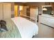 Bright bedroom with a double bed and plenty of closet space at 5240 Indigo Moon Way, Raleigh, NC 27613