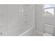 Clean bathroom with a shower/tub combo and toilet at 529 Ravensworth Dr, Garner, NC 27529