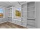 Built-in shelving and window seat highlight this home office at 1200 Rogers Rd, Graham, NC 27253