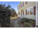 Front entryway with brick steps and white railings at 1216 Magnolia Hill Rd, Garner, NC 27529