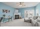 Light and airy living room with fireplace and patio access at 1316 Holly Grove Way, Durham, NC 27713
