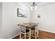 Small dining area with wooden table and chairs at 1328 Regulator St, Raleigh, NC 27603