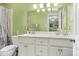 Bathroom boasts double sinks and a large vanity at 1699 Yorkshire Ln, Rocky Mount, NC 27803