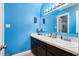 Clean bathroom with double sinks and updated fixtures at 1699 Yorkshire Ln, Rocky Mount, NC 27803
