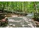 Driveway leading to home through lush woods at 2100 Tadley Dr, Chapel Hill, NC 27514