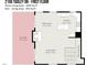 First floor plan features living room, dining area, kitchen, and balcony at 2100 Tadley Dr, Chapel Hill, NC 27514