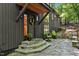 Inviting front entrance with stone steps and charming landscaping at 2100 Tadley Dr, Chapel Hill, NC 27514