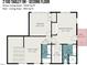 Second floor plan includes primary bedroom, Gathering room, and two additional bedrooms at 2100 Tadley Dr, Chapel Hill, NC 27514