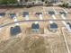 Aerial view of a neighborhood with several houses at 233 John Stark Dr, Fuquay Varina, NC 27526