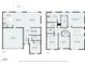 Two-story home floor plan, showing bedrooms, bathrooms, kitchen, and living areas at 233 John Stark Dr, Fuquay Varina, NC 27526