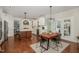 Modern kitchen with island and breakfast nook at 332 Karpen Ln, Cary, NC 27519