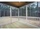 Relaxing screened porch overlooking wooded backyard at 4120 Emily Ln, Oxford, NC 27565