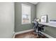 Functional home office with built-in desk and window views at 430 Heart Pine Dr, Wendell, NC 27591