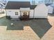 Aerial view of a white house with backyard at 430 Heart Pine Dr, Wendell, NC 27591