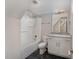 Modern bathroom with a tub, shower, and vanity at 95 Somerset Ln, Henderson, NC 27537