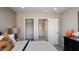 Bedroom with access to closet and bathroom at 1878 Sweet Gardenia Way, Apex, NC 27502