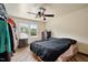 Spacious bedroom with a ceiling fan and hardwood floors at 200 Cedarwood Dr, Erwin, NC 28339