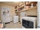 Laundry room with washer, dryer, and extra storage at 200 Cedarwood Dr, Erwin, NC 28339