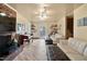 Spacious living room with fireplace and hardwood floors at 200 Cedarwood Dr, Erwin, NC 28339