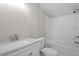Clean bathroom with bathtub and shower at 262 Homestead Dr, Selma, NC 27576
