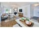 Spacious living room featuring hardwood floors, a fireplace, and ample seating at 2786 Farmhouse Dr, Apex, NC 27502
