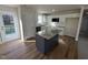 Modern kitchen with an island and stainless steel appliances at 359 Magnolia Run Way, Benson, NC 27504