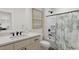 Bathroom with single vanity, tub, and shower at 4075 Elk Creek Ln # 9, Raleigh, NC 27612